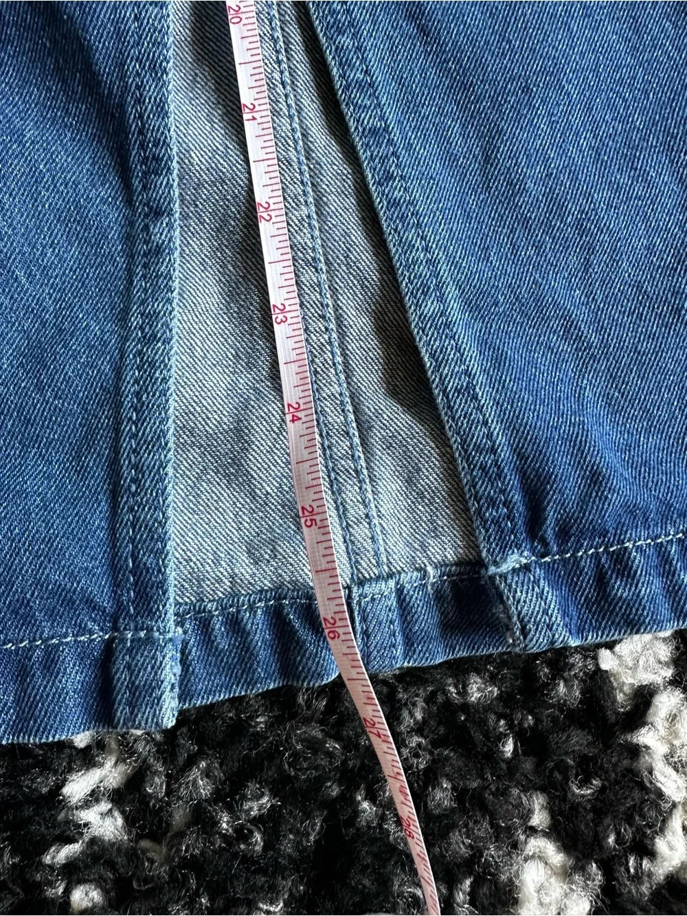 adidas Girls Blue Denim Skirt with Side Stripes 10-12 Youth